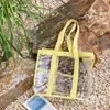 Nueva Bolsa de Playa Transparente Natación PVC Impermeable Bolsa de Almacenamiento de Ropa de Mano Viaje Gran Capacidad Bolsa de Maquillaje Artículos de Aseo