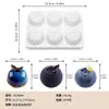 Molde de Silicone para Frutas e Alimentos de Grau Alimentício com 6 Cavidades, Molde para Bolo Mousse de Mirtilo, Ferramentas de Confeitaria, Atacado