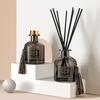 200ml Difusor de Varetas de Fibra para Aromaterapia sem Chama com Óleo Essencial Aromatizador Hotel Interior Fragrância de Longa Duração Ornamento de Rattan
