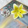 Nueva cabeza de flor de lirio 3D, flor artificial para decoración del hogar, flor DIY, accesorios de flores para zapatos, boda, cabeza de flor hecha a mano, venta al por mayor