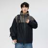 Nueva chaqueta para hombre 12023, otoño e invierno, estilo coreano, moderna, holgada, con capucha, ropa de trabajo, abrigo para hombre, ropa para hombre