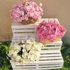 Plantas y Flores Artificiales Populares para Decoración de Primavera, Margaritas Artificiales de Colores para Porche, Patio y Jardín