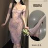 Dropshipping Lencería Sexy Encaje Vestido Morado Pijamas Deseo Puro Traje Qqny Cheongsam Uniforme Sexy F128