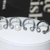 Configuraciones de Pendientes de Perla de Circonita Chapadas en Oro de 18 Quilates Madreperla Natural Accesorios para Pendientes DIY para Mujeres Materiales Hechos a Mano DIY