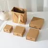 Caja de joyería personalizada de madera natural color café texturizada para guardar aretes, pulseras, anillos y aretes, caja de regalo