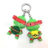 Película y Televisión Clásica Tortugas Ninja Mutantes Adolescentes Colgante de Silicona Periférico Llavero de Dibujos Animados Lindo de Tortugas Ninja