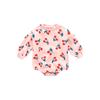 Ropa para Niños Foshan Monos de Algodón para Niñas Ropa para Bebés Niñas Harem Triángulo Manga de Linterna Ropa para Gatear Engrosada