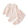 Ropa para Bebés y Niños Anyang Traje Dividido para Bebé Manga Larga Sin Huesos Ropa para Aire Acondicionado Pijamas Ajustados para Bebé Niña Estilo Verano Delgado