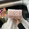 Bolso Pequeño para Teléfono Móvil Estilo Chanel para Mujer, Bolso de Hombro, Bolso de Cadena Rombo, Bolso de Moda y Versátil para Mujer, Bolso Cruzado para Mujer
