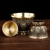 Copos de Vinho de Cobre Oito Auspícios Qianzhu, Sete Copos de Água, Oito Tigelas de Oferenda, Copos de Purificação de Água de Guanyin, Copos de Água para Buda, Deus da Riqueza