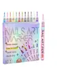 Suministro Exclusivo Transfronterizo de Bolígrafos para Uñas de 0.7 mm, Bolígrafos de Graffiti, Bolígrafos de Pintura, Marcadores de Secado Rápido para Uñas DIY, Bolígrafos de Colores para Dibujo y Delineado de Flores