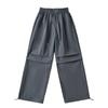 Calça Casual Secagem Rápida Cor Dopamina Feminina Verão Fina Roupa de Trabalho Calça de Perna Larga Calça Esportiva Reta Solta