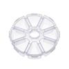 Accesorios DIY cuentas de arroz transparentes caja de almacenamiento con cuentas material para joyería hecha a mano piezas compartimento caja de plástico para almacenamiento de joyería