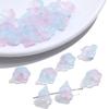 Imitação de vidro Jade Gradiente Lírio-no-vale Contas de orquídea Flor trombeta Pulseira DIY Colar Brincos Material de torque Acessórios