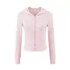 Sudadera Corta Deportiva con Cremallera para Mujer de Moda, Estilo Otoño, Estilo Americano, Color Sólido, Corte Ajustado, Sudadera con Capucha Casual
