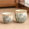 Horno Ru de Fábrica Xiangyang Taza Maestra Conejo Flor Meng Taza de Té China Taza Individual Taza de Degustación de Té de Alta Calidad Juego de Té Kung Fu Taza de Té