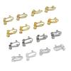 Retenção de cor de ouro real 18K Jiubao cor cabeça redonda espiral ajustável sem orifício de orelha com parafuso pendurado conversor de clipe de orelha DIY
