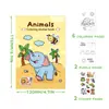 Libro de Pegatinas para Colorear Transfronterizo para Actividades de Fiesta Navideña Infantil, Divertido Libro de Colorear de Dibujo Animado Doodle, Libro de Colorear