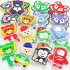 Teste de Amostra de Novo Produto: Insígnia Plástica Desenho Animado Infantil Iluminada do Rei Jiji, Carimbo de Borracha, Insígnia à Prova d'Água