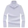 Camisa Polo de malha waffle, cor lisa, manga longa, para homens, anti-amassado, adequada para jovens e meia-idade para uso casual diário