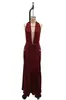 Comercio Exterior Ropa Femenina Estilo Europeo y Americano 2026 Primavera/Verano Nueva Moda Color Sólido Sexy de Tirantes Profundo Espalda Descubierta con Abertura Vestido