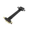 Cable de Extensión Pci-E3.0 Pciex1 Interfaz 1X Tarjeta de Red Tarjeta de Sonido Ranura Pequeña Cable Adaptador 1X Vertical 90 Grados
