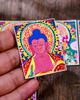 Traçando ouro thangka pintura zakilam vida passada oito guardião raposa raposa pintada à mão thangka pintura núcleo lona especial