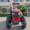 Trator de quatro rodas para exportação 100 cavalos de potência, cortador de grama de fazenda, arado, trator de transporte com tanque de combustível grande