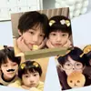 Lumu PolaroidTF 4ª Generación Wang Lu, Jie Mu, Zhi Cheng Serie de Revelado de Fotos Lindas Cerdo Pan Adorable Merchandising Imprescindible Tarjeta Pequeña de Doble Cara