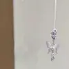 Corrente para Celular Estrela Flor Doce Tendência Pingente Estrela Transparente Gelo Moda Suave Acessório Versátil de Alto Valor Trançado