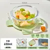 Pote de Almoço de Vidro, Aquecimento no Micro-ondas, Pote de Almoço Especial para o Trabalho, Pote de Almoço Selado Compartimentado para Alimentos, Tigela de Sopa