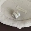Atrapasueños Estilo Francés Minimalista Anillo de Encaje Hueco de Plata Estilo Vintage Fresco Anillo de Dedo Índice Versátil de Gama Alta para Mujeres