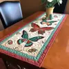 Caminho de Mesa Acolchoado de Algodão Estilo Europeu e Americano Transfronteiriço com Impressão Digital 3D para Uso em Restaurantes e Residências com Padrões Personalizados