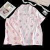 Pijamas al por mayor transfronterizos para mujer Primavera y verano Cortos Lindos de dibujos animados Dulces Estilo coreano Algodón nube Ropa para el hogar Conjunto de dos piezas