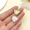 50 Sobres de Cartas Serie Día de las Madres, Flores, Colgantes de Corazón, Aretes DIY, Pulseras, Paquete de Materiales para Accesorios