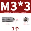 Aço Inoxidável 304/316 Soquete Sextavado Ponta Afiada Parafuso de Fixação Cabeça Cega para Máquina M4M5M6M8M10