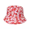 Ins Estilo Japonês Coreano Chapéu de Sol Chapéu de Sol Pequeno Fresco Desenho Animado Chapéu de Bacia Dupla Face Chapéu de Pescador Estampado de Panda para Homens e Mulheres