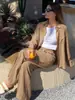 2026 Moda Feminina Europeia e Americana da Amazon Novo Conjunto de Outono e Inverno Primavera Feminino Botões Largos Moda Casual Conjunto de Duas Peças