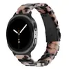 Adecuado para relojes Samsung Watch8/9, Correa de reloj inteligente clásica de acero inoxidable y resina de una sola cuenta para Watch8