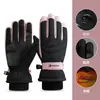 Guantes de Esquí para Mujer Invierno Cálidos Táctiles a Prueba de Frío Nieve a Prueba de Salpicaduras Forro Polar Gruesos Ciclismo Guantes para Vehículo Eléctrico para Hombre