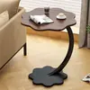 Mesa auxiliar floral para el hogar, independiente, móvil, para sala de estar, al lado del sofá, dormitorio, balcón, mesa de café simple para el ocio
