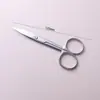 Tijeras de gasa de acero inoxidable transfronterizas, tijeras para retirar suturas médicas, tijeras quirúrgicas de disección experimental de cabeza redonda recta