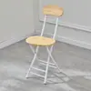 Silla plegable simple para respaldo al por mayor Silla de comedor para el hogar Silla de entrenamiento de oficina Taburete plegable Silla de dormitorio una generación de pelo