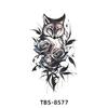Nuevo Tatuaje de Brazo Tatuaje en Blanco y Negro Tótem Animal Calcomanía Fábrica en stock Venta al por Mayor Transfronterizo TATUAJE Impermeable