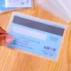 Porta Cartão de Banco Transparente Fosco Anti-Magnético Porta Cartão Ic Porta Cartão de Identificação Porta Cartão de Ônibus Capa Protetora para Cartão de Membro
