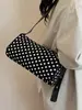 Bolsa de lunares de nicho súper popular para primavera y verano para mujer 2026 Nuevo Bolso cruzado versátil retro Bolso de un solo hombro de axila Bolso cilíndrico