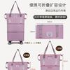 Bolsa de Viaje Universal con Ruedas para Mujer, Bolsa de Equipaje de Gran Capacidad, Ligera y Plegable, Maleta Trolley de Almacenamiento con Polea, Bolsa de Equipaje Facturado