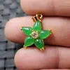 Pingente de jade verde estrela de cinco pontas pingente rocha de quartzo Pingente de estrela de cinco pontas de jade Pingente de colar Verde Sol pingente de jade