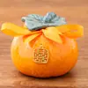 Lata de Té Naranja Cerámica Imitación Naranja Lata Sellada Lata para Dulces de Boda Lata de Regalo Adorno para Juego de Té Caja de Regalo Empaque Recuerdo