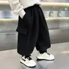 Calça de Moletom Workwear Masculina para Primavera e Outono Estilo Coreano Cool Tendência Casual Calça Estilosa para Bebê Comércio Exterior Transfronteiriço